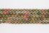 Unakite Gemstone Beads, 8mm, Faceted